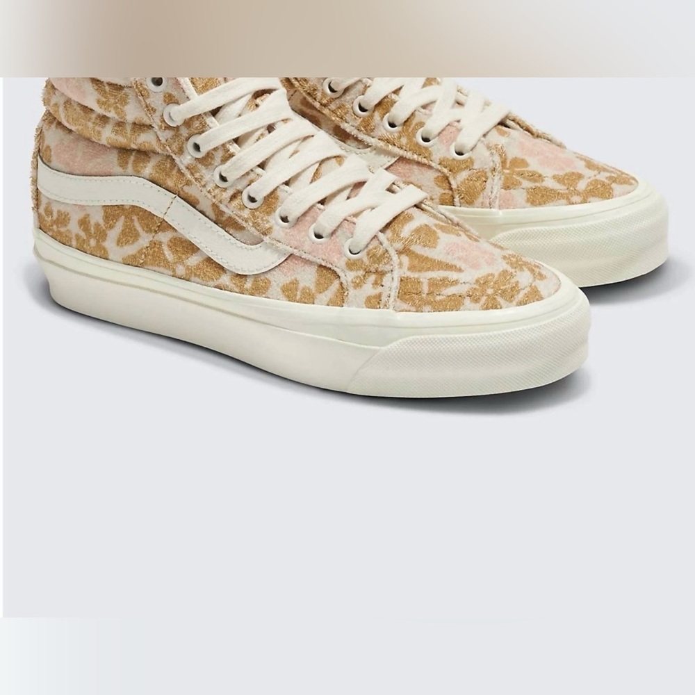 Vans|Women's High-Top Sneakers,Sk8 Hi Reissue 38 Groovy Floral Peach Colorway••• - Picture 2 of 16